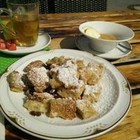 Delicious vegan Kaiserschmarrn, a must-try! at Gasthof Mauth in St Johann In Tirol
