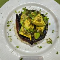 Portobello steak.looks great but nothing to write home about. at Machima in Ajijic