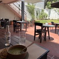 Serene outdoor dining  at Machima in Ajijic