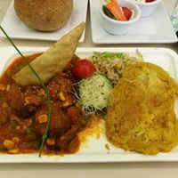 Meat ball with rice at Yerbabuena - Hileras in Madrid