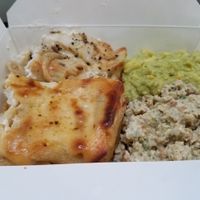 quiche and salads at The Taste of Life Vegan Deli in Tel Aviv