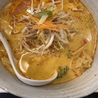 Vegan laksa, tasty broth   at Sarawak Kitchen in Melbourne