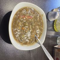 Lentil soup   at Apu Organic Nativo in Pisac