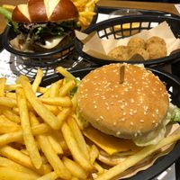 Bean burger & CBC at Earth Restaurant & Takeaway in Petersfield