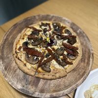 Gluten free vegan pizza   at Plant Cafe in Hamala