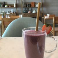Strawberry Smoothie  at Plant Cafe in Hamala