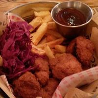 Vegan fried chicken at Source in York