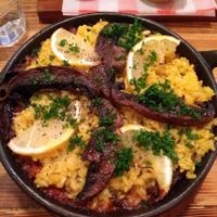 Vegan mushroom paella at Source in York