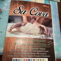 Menu/ carta at Sa Cova in Mallorca