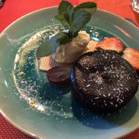 Vegan chocolate cake  at Sa Cova in Mallorca