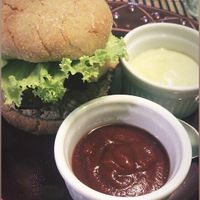 Burguer  at Raposa Vegana in Cuiaba