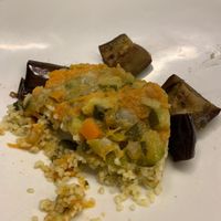 Moroccan bean and cuscus dish at La Rollerie - Mayor in Madrid