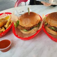 Burgers and fish at The Fish Shack in Canberra