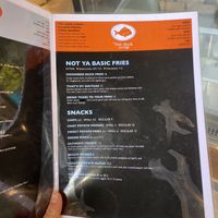 Menu😄 at The Fish Shack in Canberra