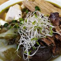 Ramen Vegano, variedad de hongos, un espectáculo de sabor  #Veganuary at Lupito Cocina Vegana in La Paz