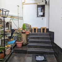 Outdoor waiting area at Lupito Cocina Vegana in La Paz