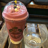 Cotton Candy Smoothie! at MooFree Burgers - North Lakes in Moreton Bay Region