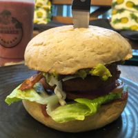 Chick'n Lick'n Burger! at MooFree Burgers - North Lakes in Moreton Bay Region