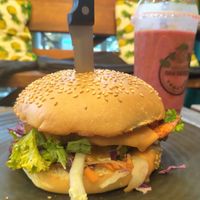 Chipotle Chick'n Burger! at MooFree Burgers - North Lakes in Moreton Bay Region