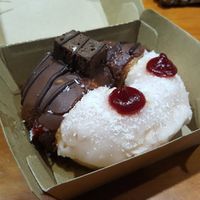 Donut time at MooFree Burgers - North Lakes in Moreton Bay Region