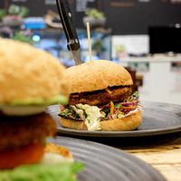 Burger at MooFree Burgers - North Lakes in Moreton Bay Region