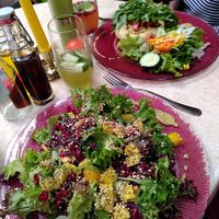 Vegan casa vita salad and vegan lagos at Casa Vita in Wernigerode