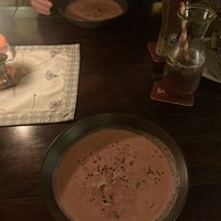 Beetroot cocos soup  at Casa Vita in Wernigerode