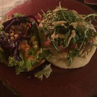 Langos with hummus  at Casa Vita in Wernigerode