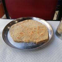 Extra chapati with the food at Saravanaa Bhavan in Paris