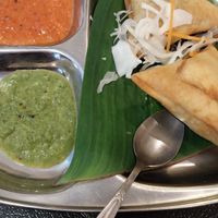 Veg Samosas at Saravanaa Bhavan in Paris