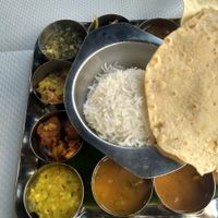 South Indian Thali at Saravanaa Bhavan in Paris