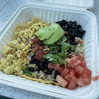 Yumm! Rancheros made vegan!  at PDX - Cafe Yumm - C in Portland