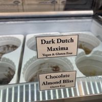 Vegan flavors  at Angela's Ice Cream - Petaluma Blvd in Petaluma