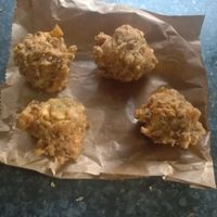 Vegetable pakoras at The Grocery in Newcastle Upon Tyne