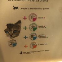 Time and drinks prices  at Espai de Gats in Barcelona