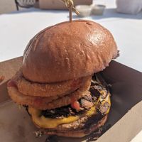 Western burger 🍔 at Word of Mouth - Food Truck in Los Angeles