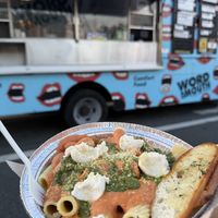 Vodka Vegan Cheeze Pasta ($20)  at Word of Mouth - Food Truck in Los Angeles