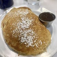 Vegan Lemon Pancakes. Absolutely perfect pancakes 😍   at Lazy Day Cafe in Salt Lake City