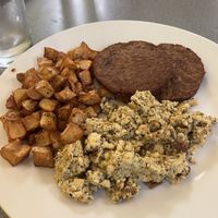 Veganized lazy day breakfast 😋  at Lazy Day Cafe in Salt Lake City