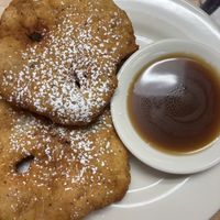 Fried scones  at Lazy Day Cafe in Salt Lake City