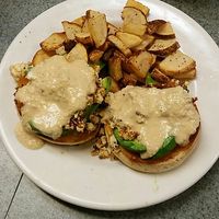 Vegan Benedict  at Lazy Day Cafe in Salt Lake City