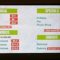 wall menu 1 at Vege Rama - Westfield Carindale  in Carindale