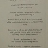 our vegan tasting menu at The Peat Inn Restaurant in Falkland