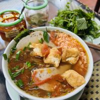 Bun Rieu (my favorite)  at An Lac Chay - Tay Ho District in Hanoi
