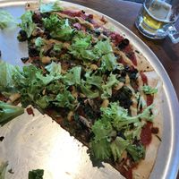 Vegan pizza with no cheese although charged for it and told there was, and frozen spinach to make it watery   at The Pizza Library Co in Tauranga
