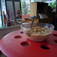 Nangka Nana Smoothie Bowl - RM14 (extra RM2 for almond milk alternative to yoghurt)
Banana, Jackfruit and Almond Milk smoothie, topped with Chia Seed, Granola and Gula Melaka. Pretty good and creamy. Portion is ok. at Shia's Homemade Granola in Penang