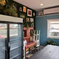 Dining area (as of June 2020, this area is not available due to the pandemic, but restaurant is still open and kickin'). at Living on the Veg in Beach Haven