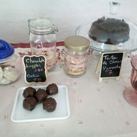 sweet table  at The Churro Bar & Vegan Bakery in Cusco
