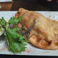 Vegan Empanada Pino al Merquen at Chancho 6 in Santiago