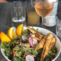 Salade très bien garnie!!  at Chez Victor - St Paul in Quebec